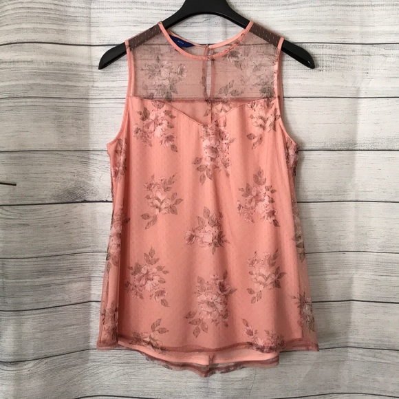 Apt. 9 Tops - APT. 9 Pink Floral Tank